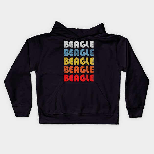 Beagle dog mom. Perfect present for mother dad friend him or her Kids Hoodie by SerenityByAlex